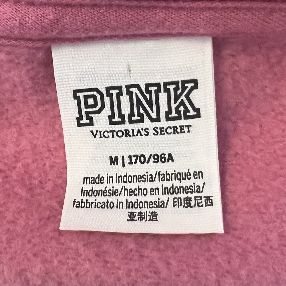 Victoria's Secret Women’s PINK Sweatshirt Medium Size Long Sleeves - Picture 7 of 8